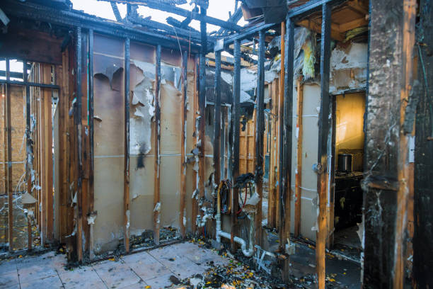 Professional Fire Damage Removal technician working in Barton, NM